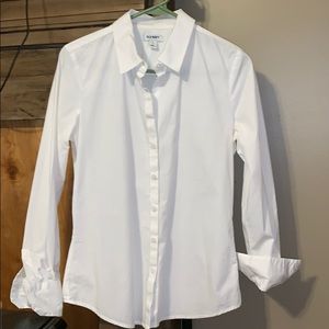 White Old Navy Button Down Shirt